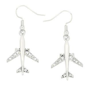 Airplane Earrings Dangle/NWT/Flight Attendant Airplane Earrings/Aviation Gift